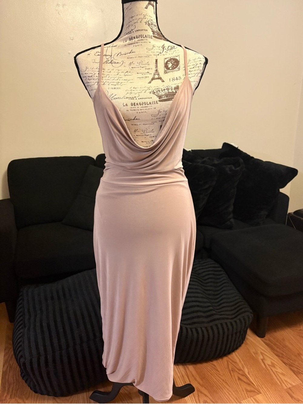 Women's Blush Pink Cowl Neck Maxi Dress by BOOHOO